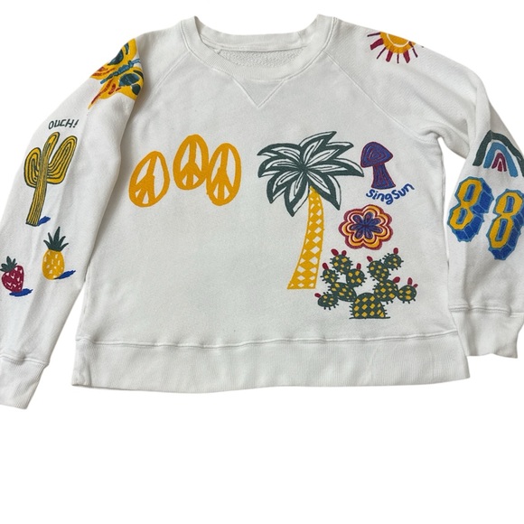 Mother The Square Multi Motif Grafic Sweatshirt - Picture 5 of 12